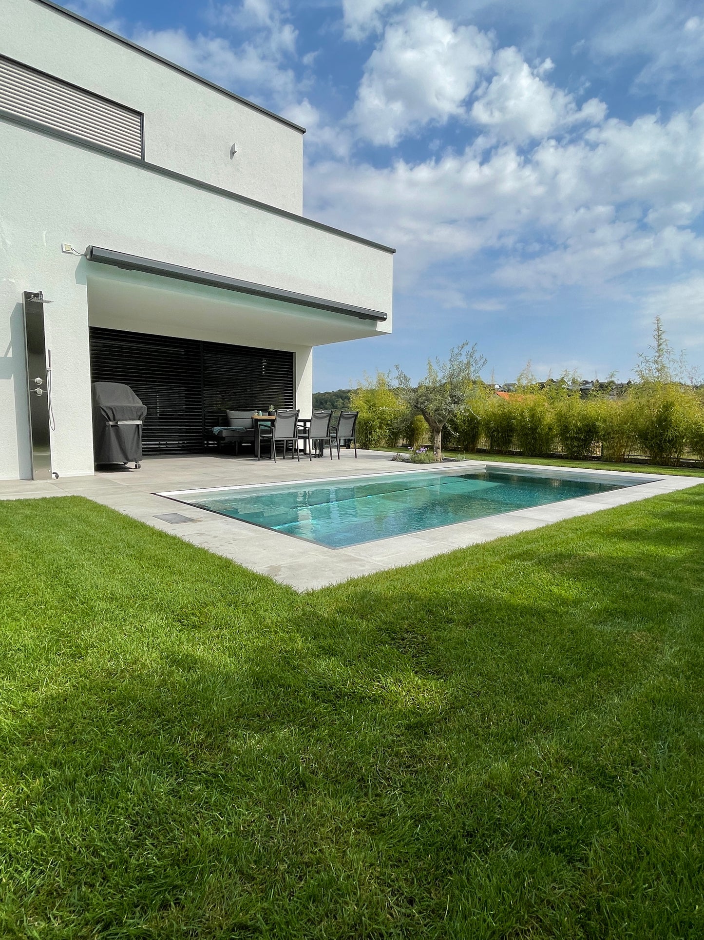 Edelstahlpool 6x3m Wassertiefe 1,40m