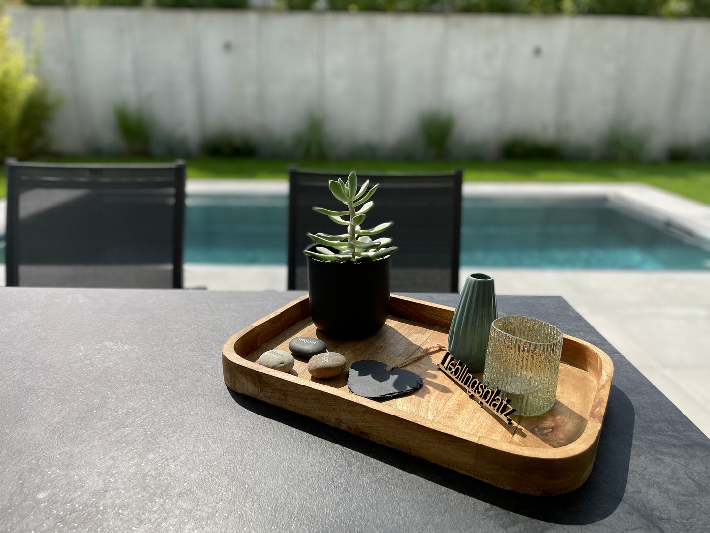 Edelstahlpool 6x3m Wassertiefe 1,40m