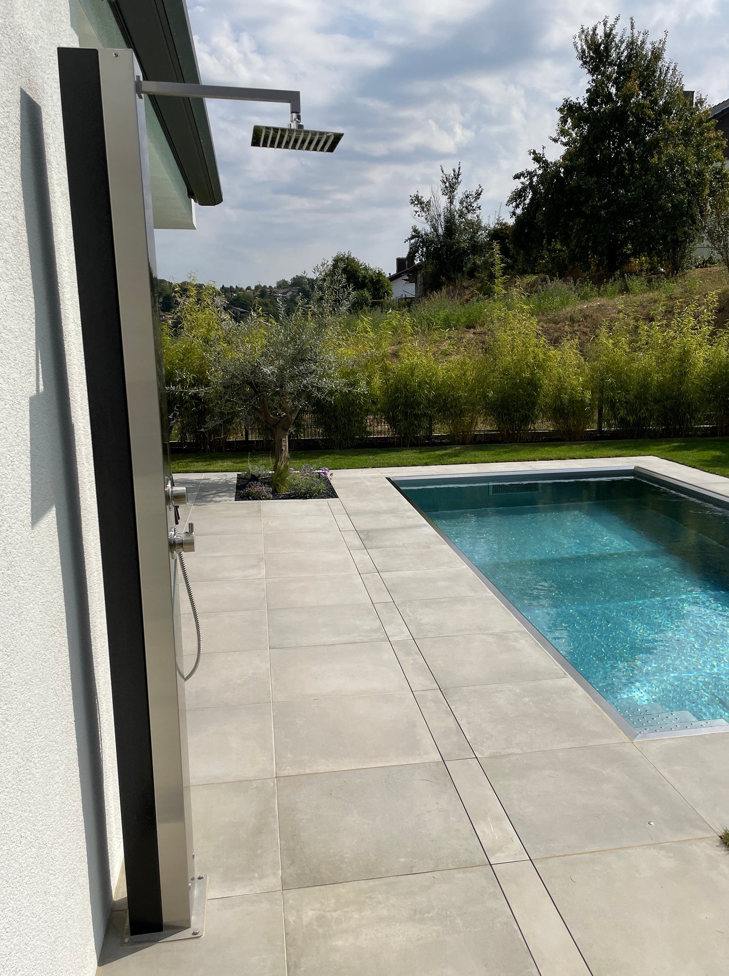 Edelstahlpool 6x3m Wassertiefe 1,40m